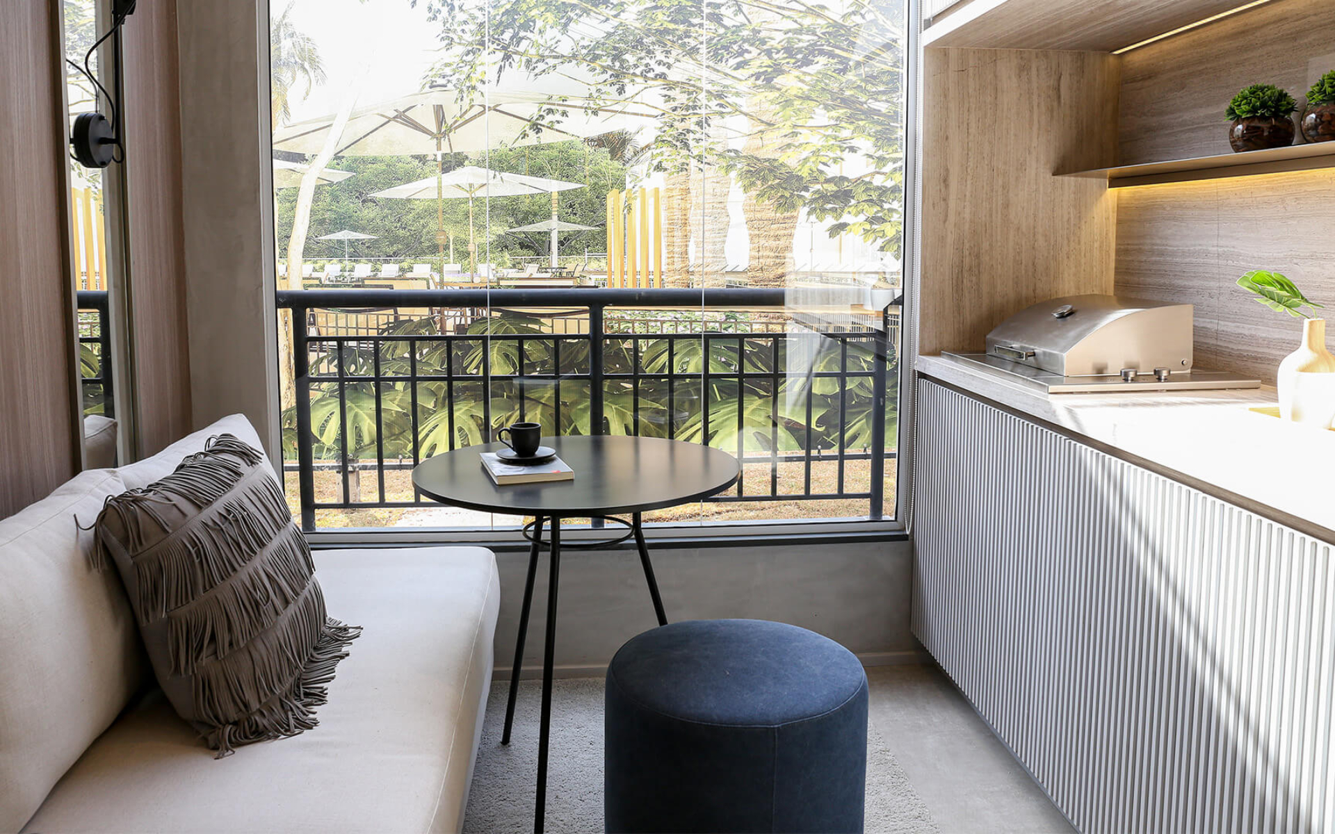 Espaço gourmet - decorado de 62m²