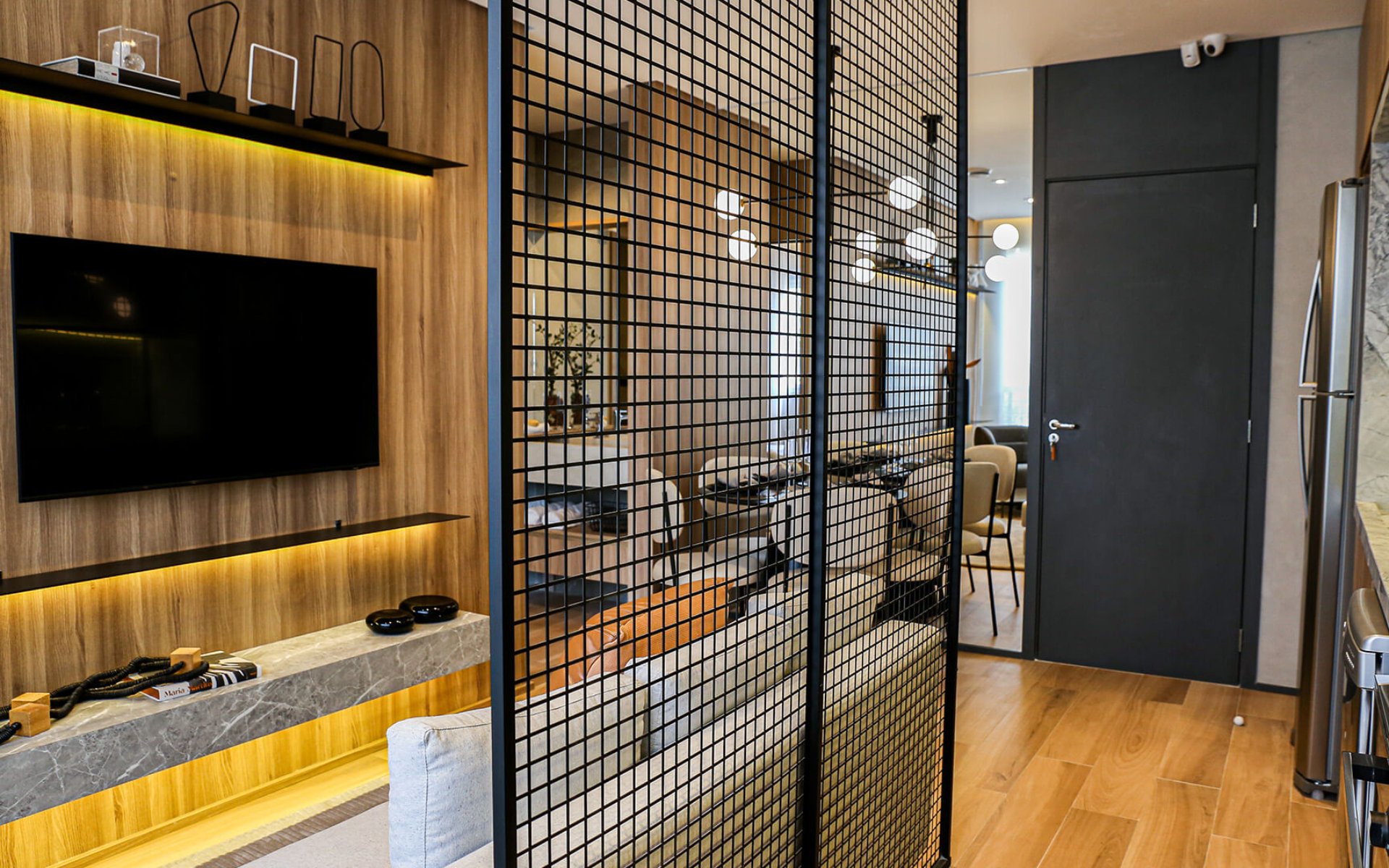 Living - decorado de 35m²