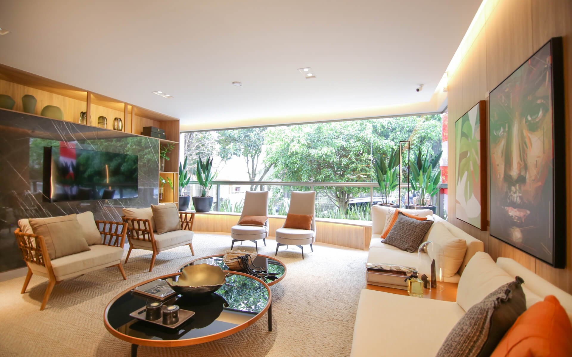 Living - ambientes com ventilação e iluminação natural