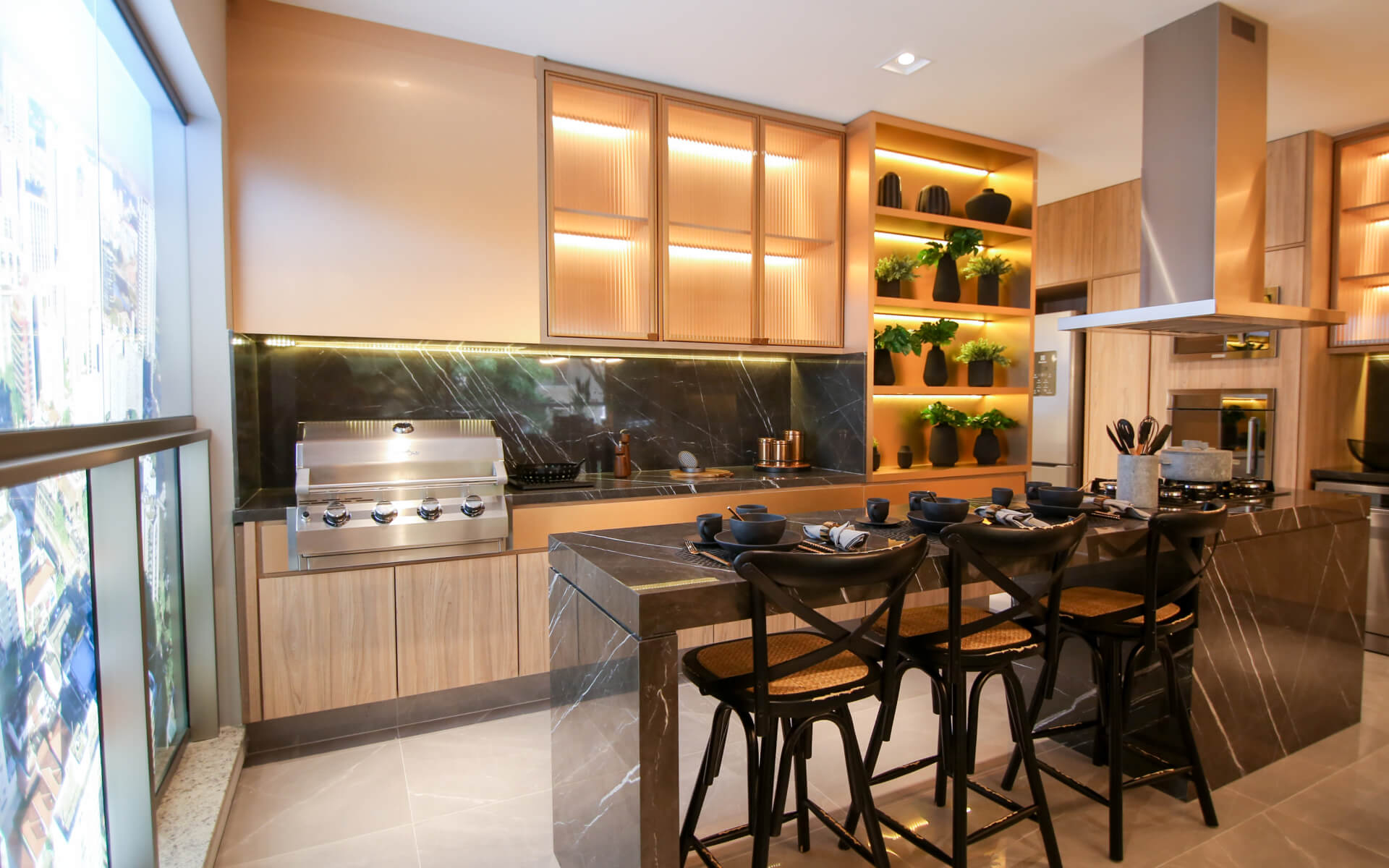 Cozinha - infraestrutura para triturador nas cozinhas de todas as unidades