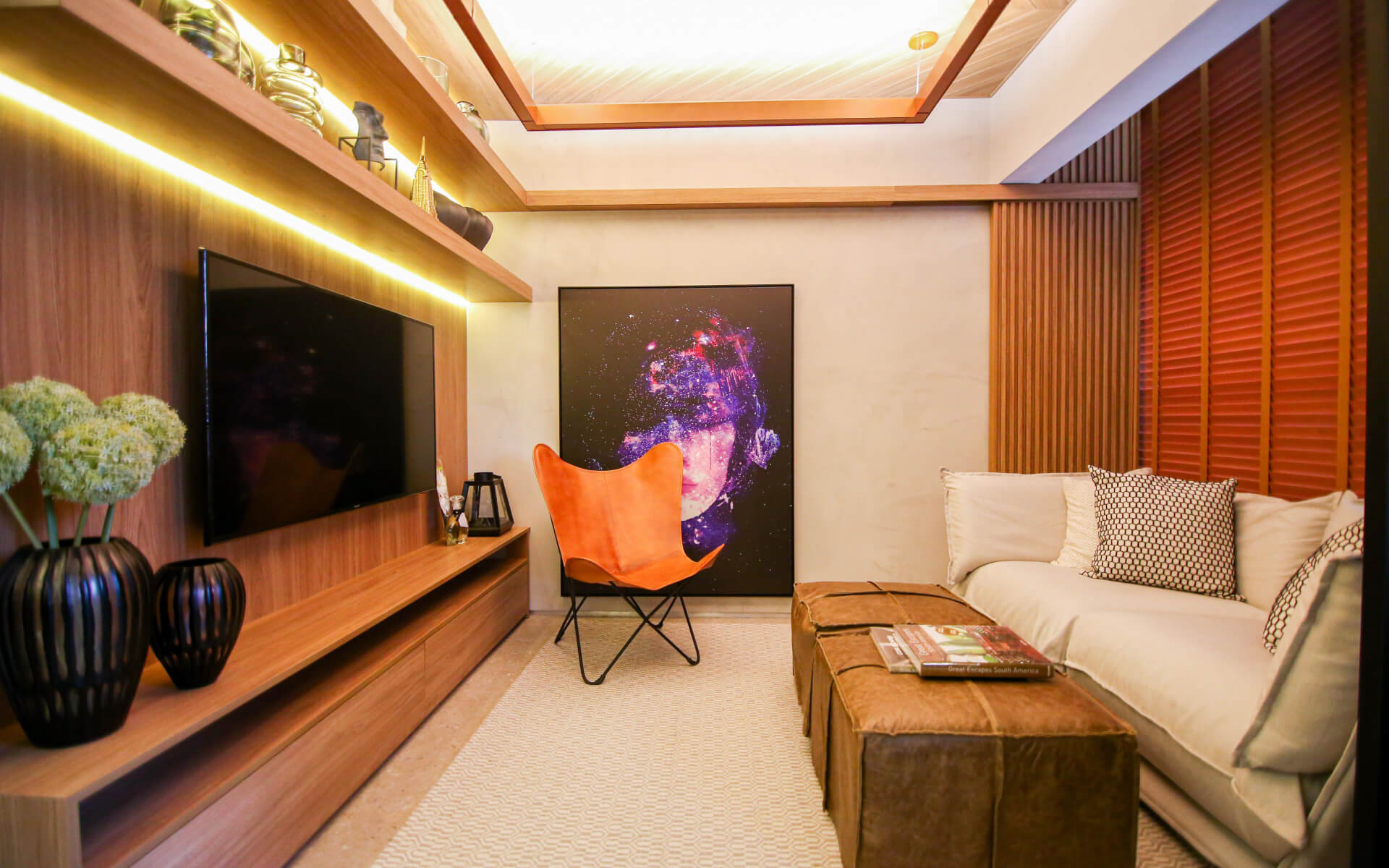 Living - infraestrutura de ar-condicionado pronta para instalação de aparelhos no living nas suítes e dormitórios