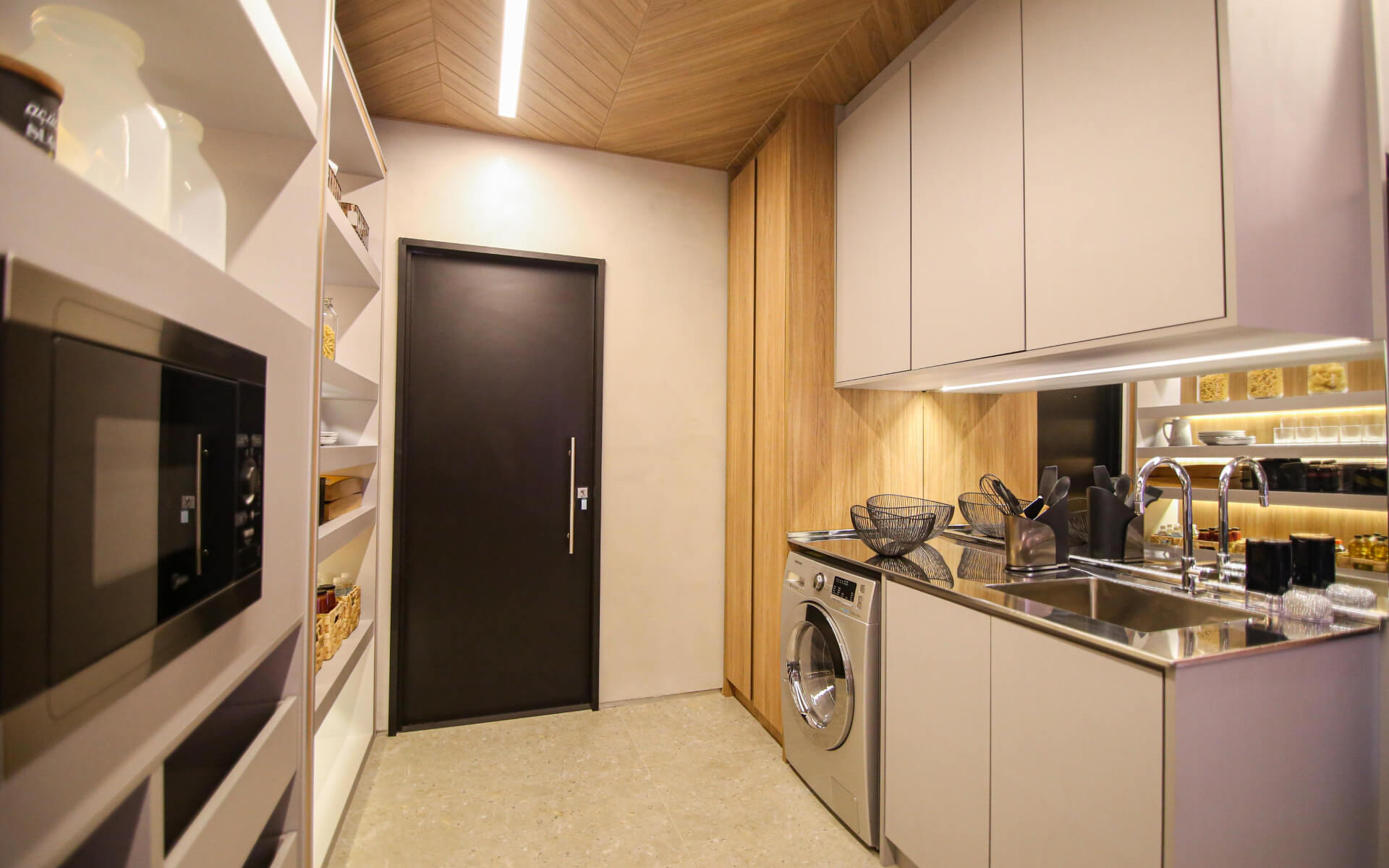 Cozinha - infraestrutura para instalação de churrasqueira a gás nas unidades de 62m² e 85m²