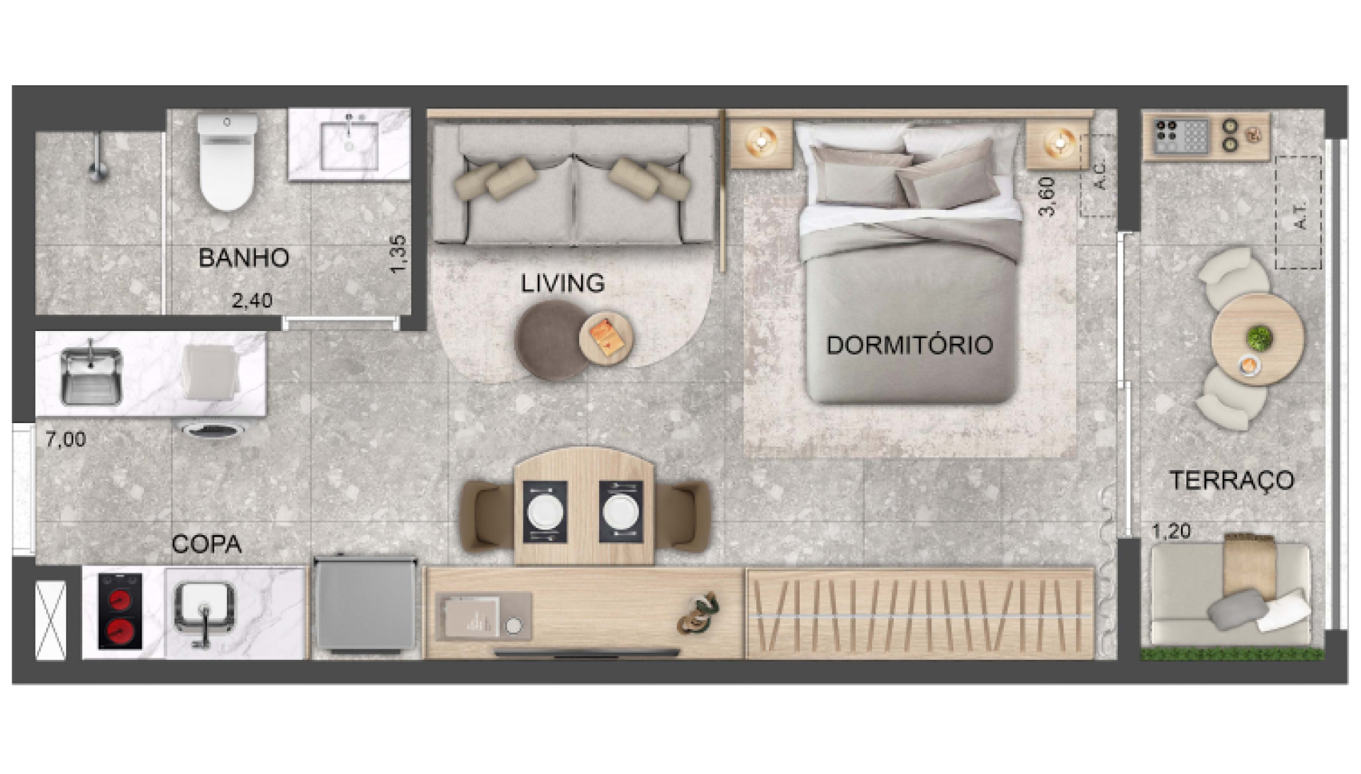 33 m² - Blue Residences