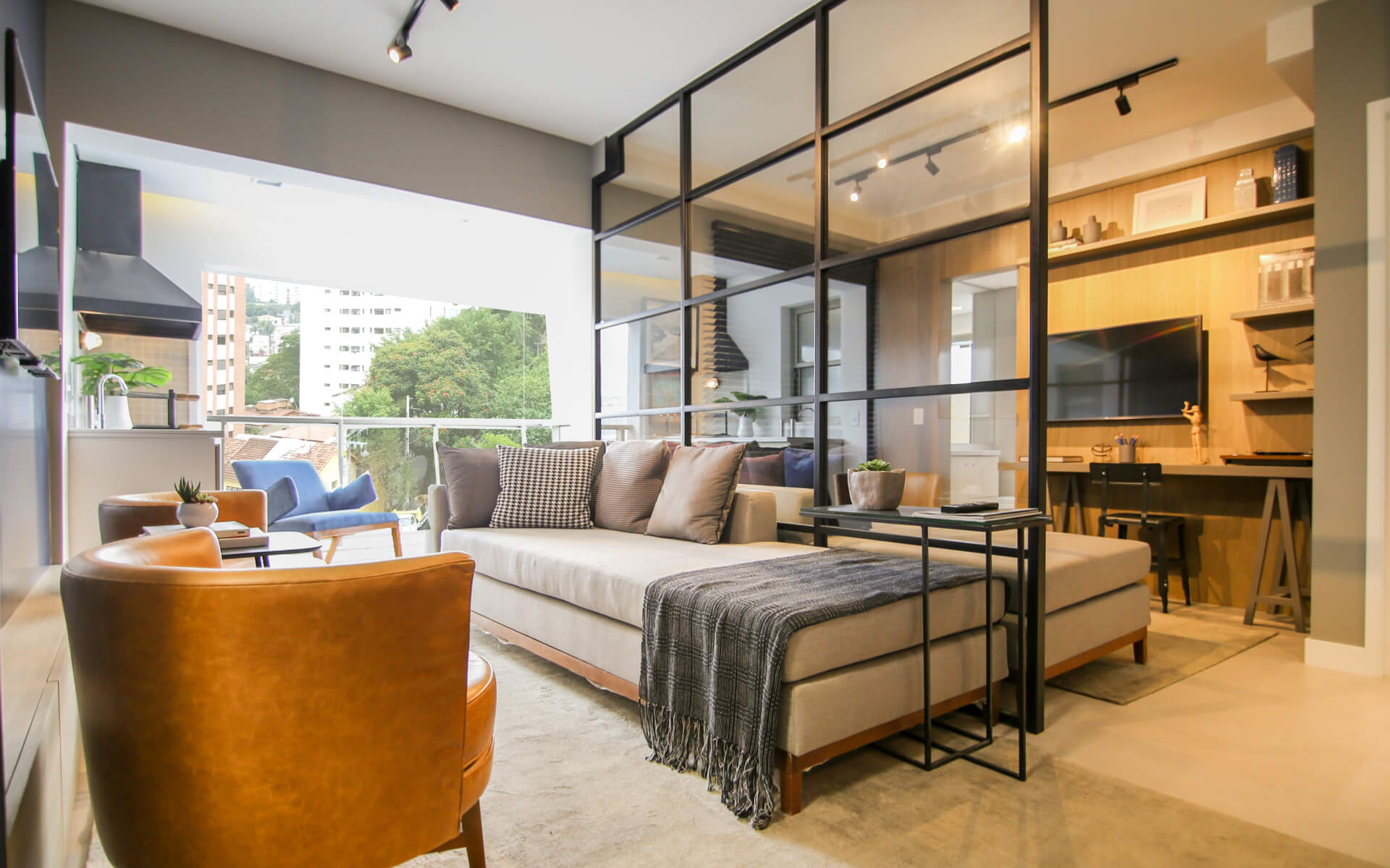 Living - infraestrutura para instalação de ar-condicionado nas suítes, dormitórios e sala