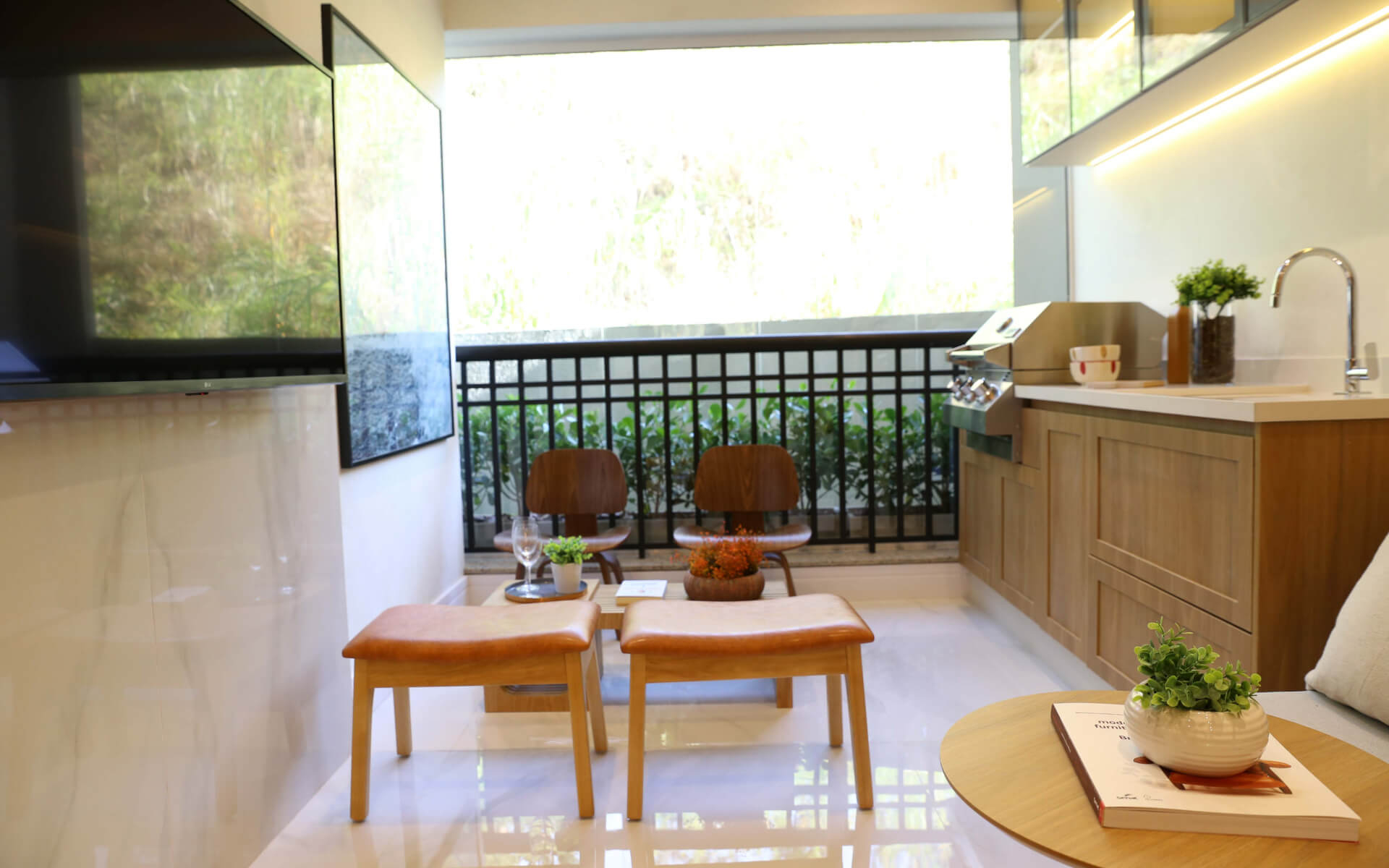 Espaço gourmet - decorado de 82m²