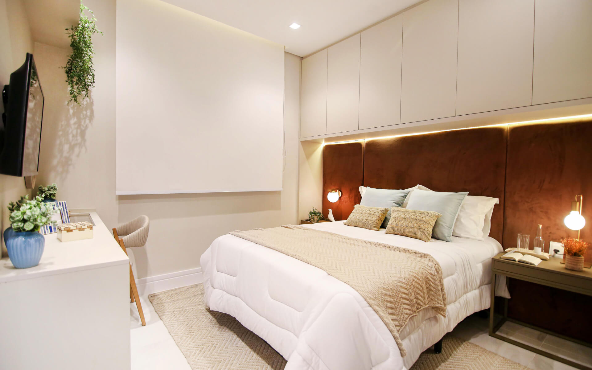 Suíte master - decorado de 82m²