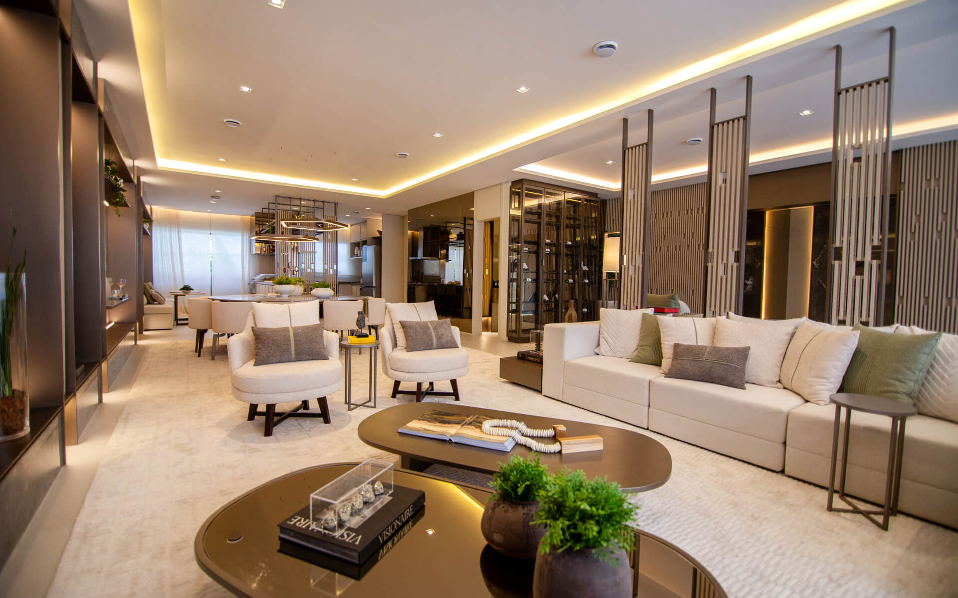 Living com gerador full em todas as unidades