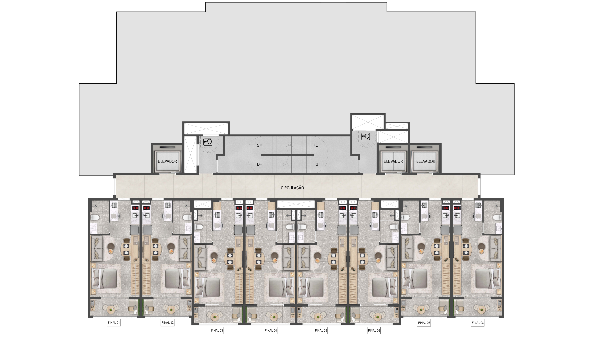 Implantação 1º Pavimento