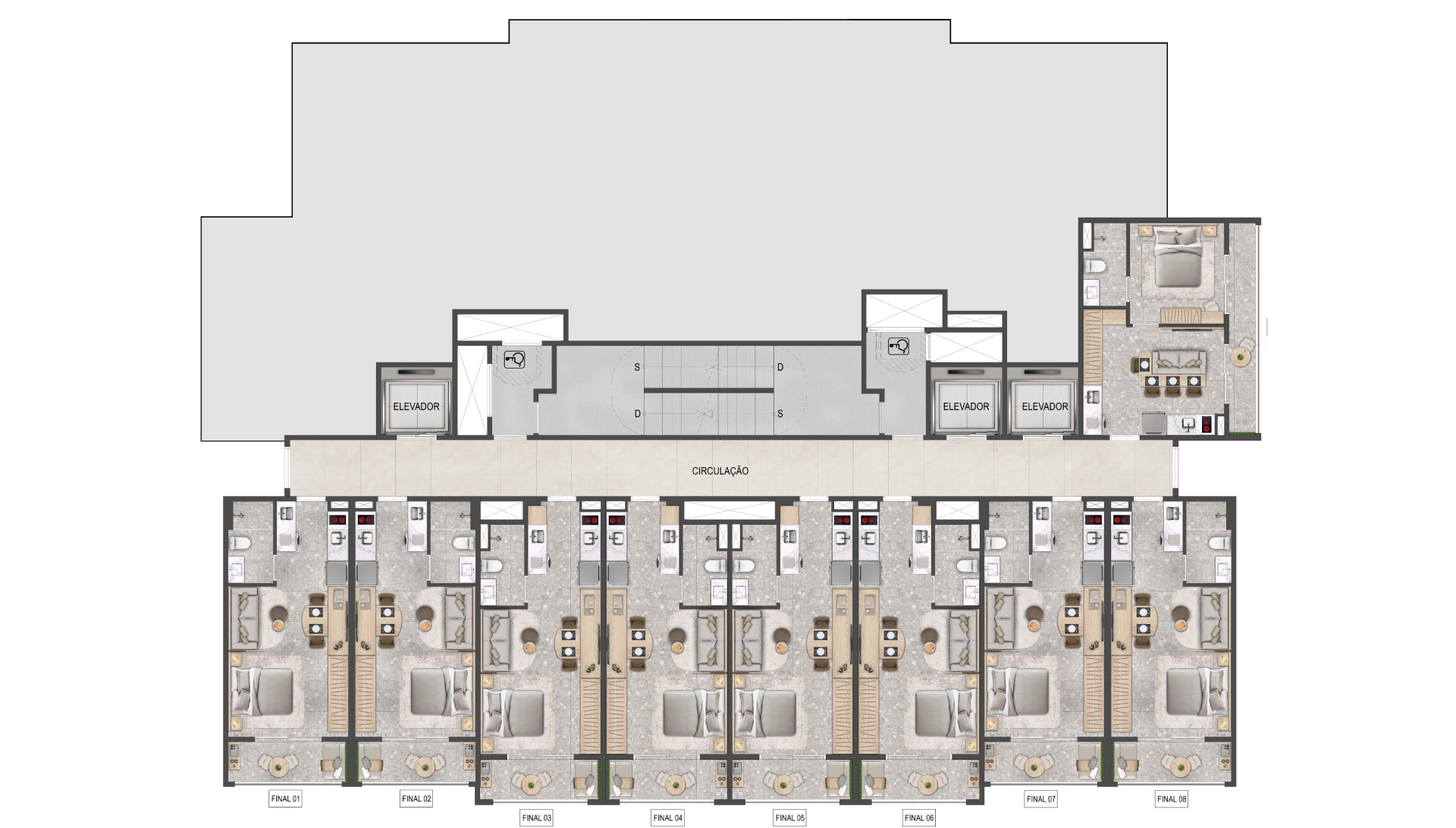 Implantação da Planta Tipo
