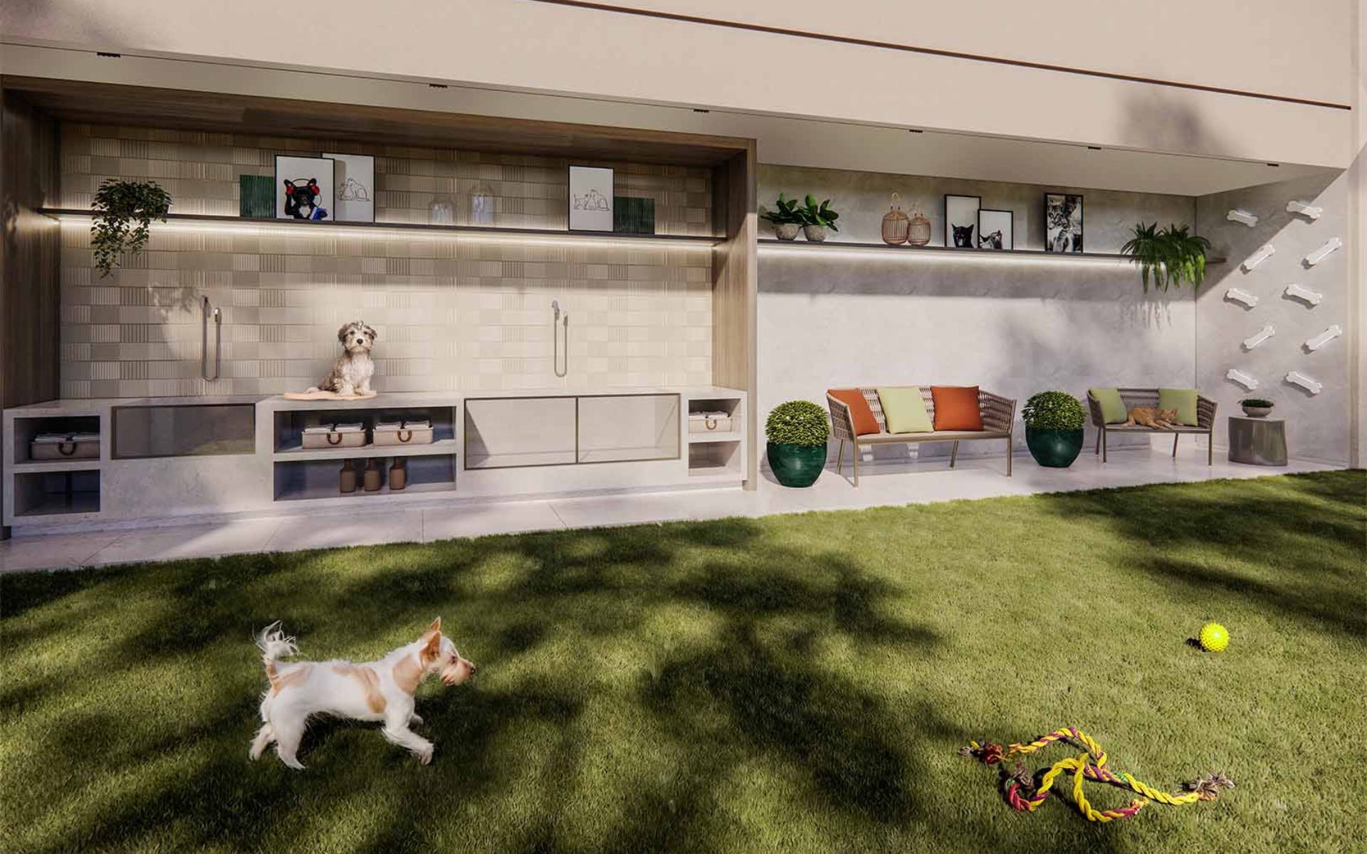 Pet Agility com área para banho