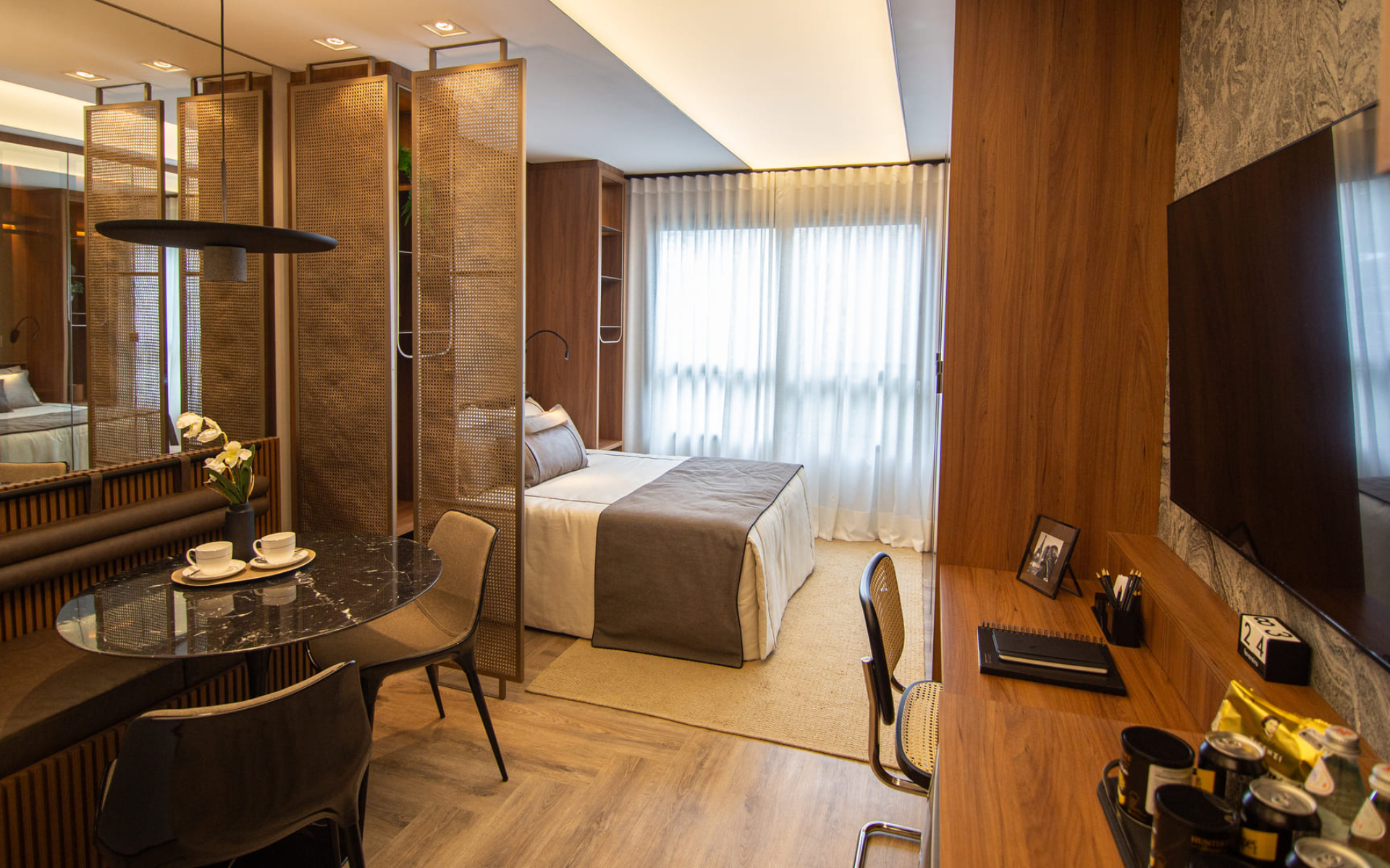 Residences entregues com piso de porcelanato instalado sem custo adicional em toda a unidade