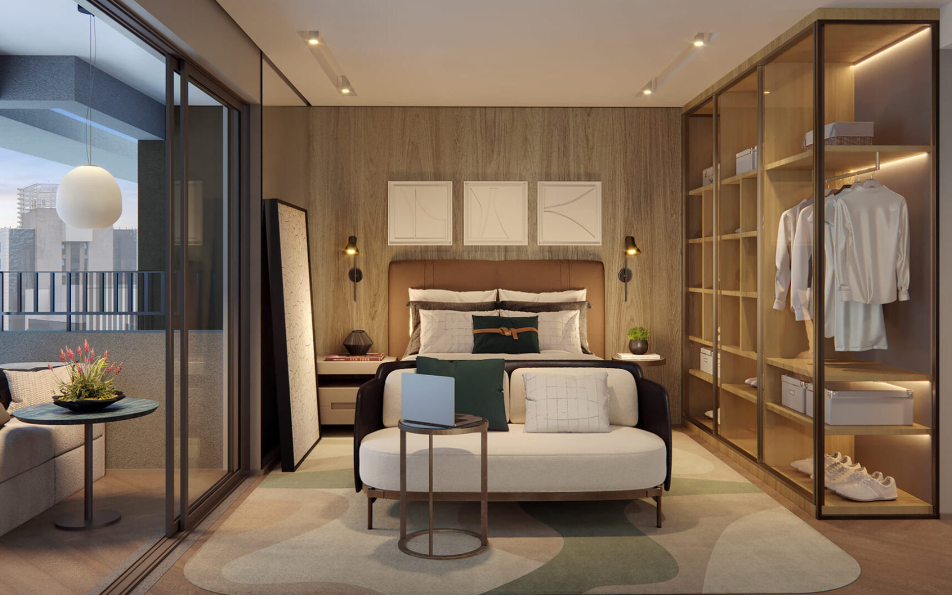 Luxury studio decorado