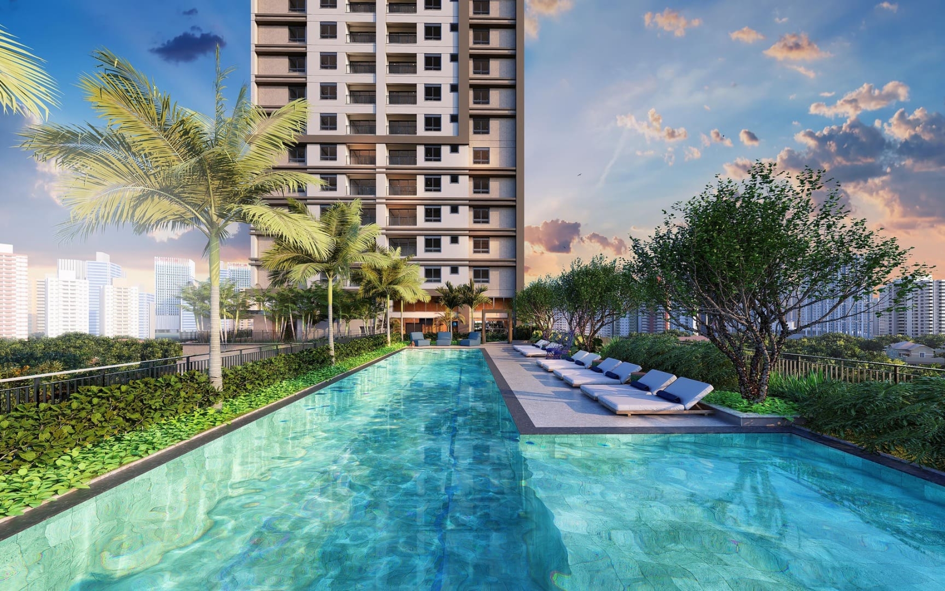 Piscina de 20m com raias