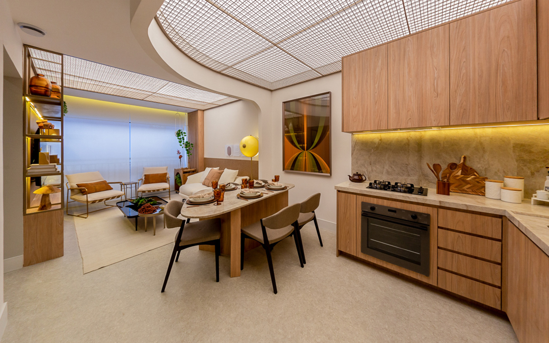 Cozinha - decorado de 62m²