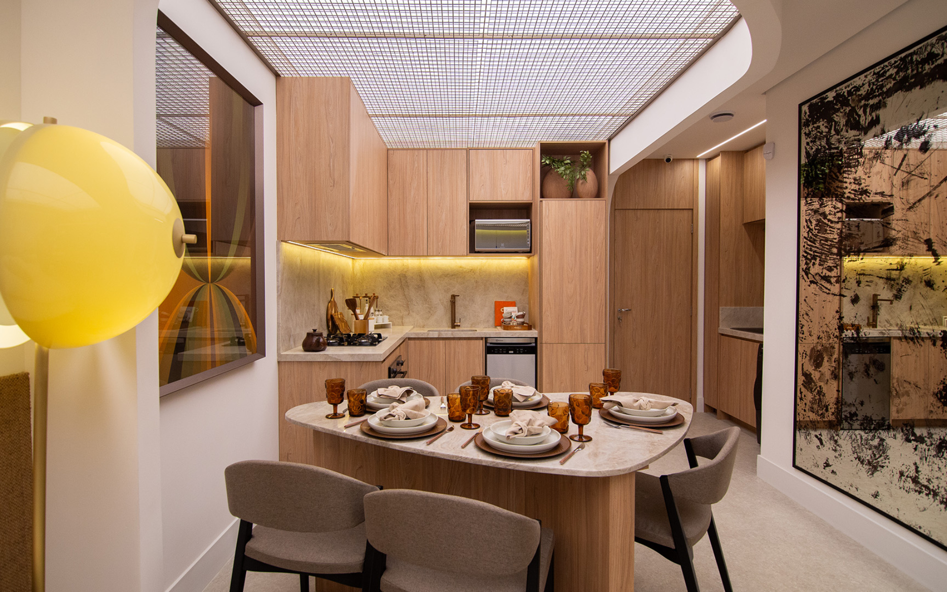 Cozinha - decorado de 62m²