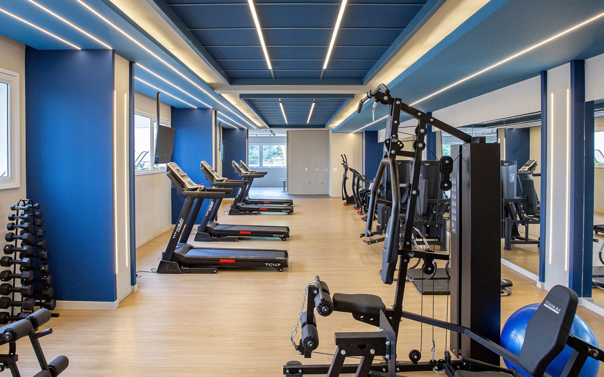 Fitness equipado e fitness Outdoor